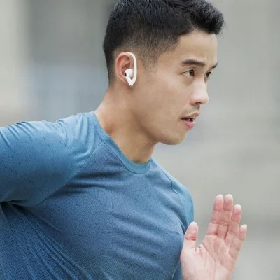 Uniq Nexo Active Hybrid Silicone Hang Case With Sports Ear Hooks For Airpods 3 - Green